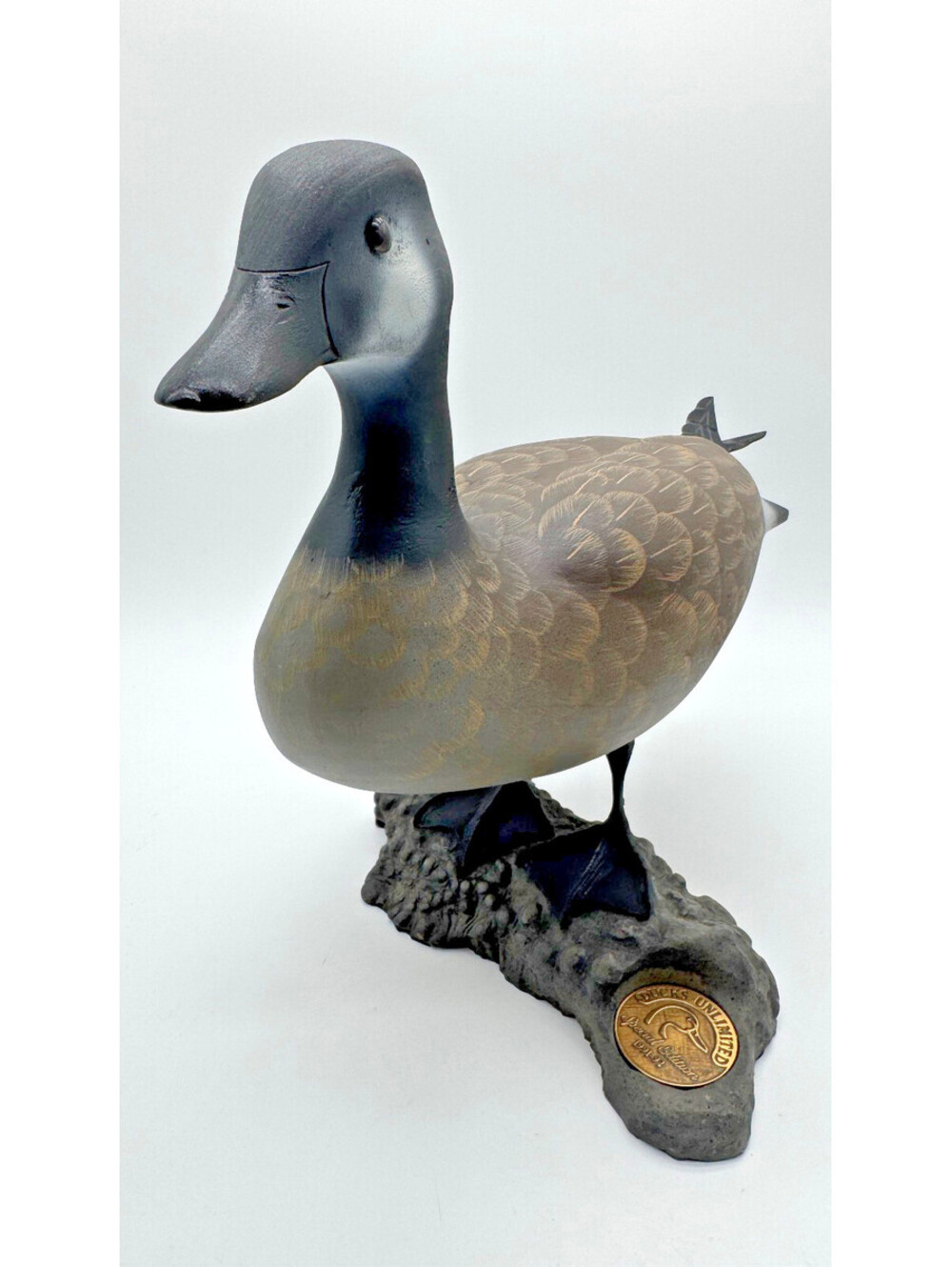 1991-92 Ducks Unlimited Special Edition Canada Goose Decoy Signed William Veasey